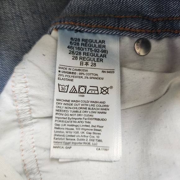 GAP Womens High Rise Flare Jeans Size 6/28R Hendrix Wash Medium Denim - Picture 8 of 15